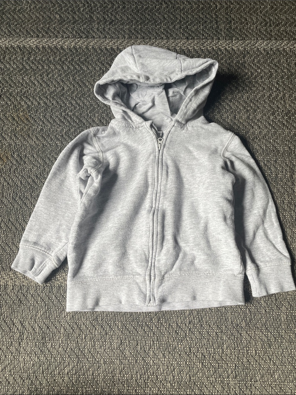 H&M Light Gray Kids Zip-Up Hooded Sweatshirt